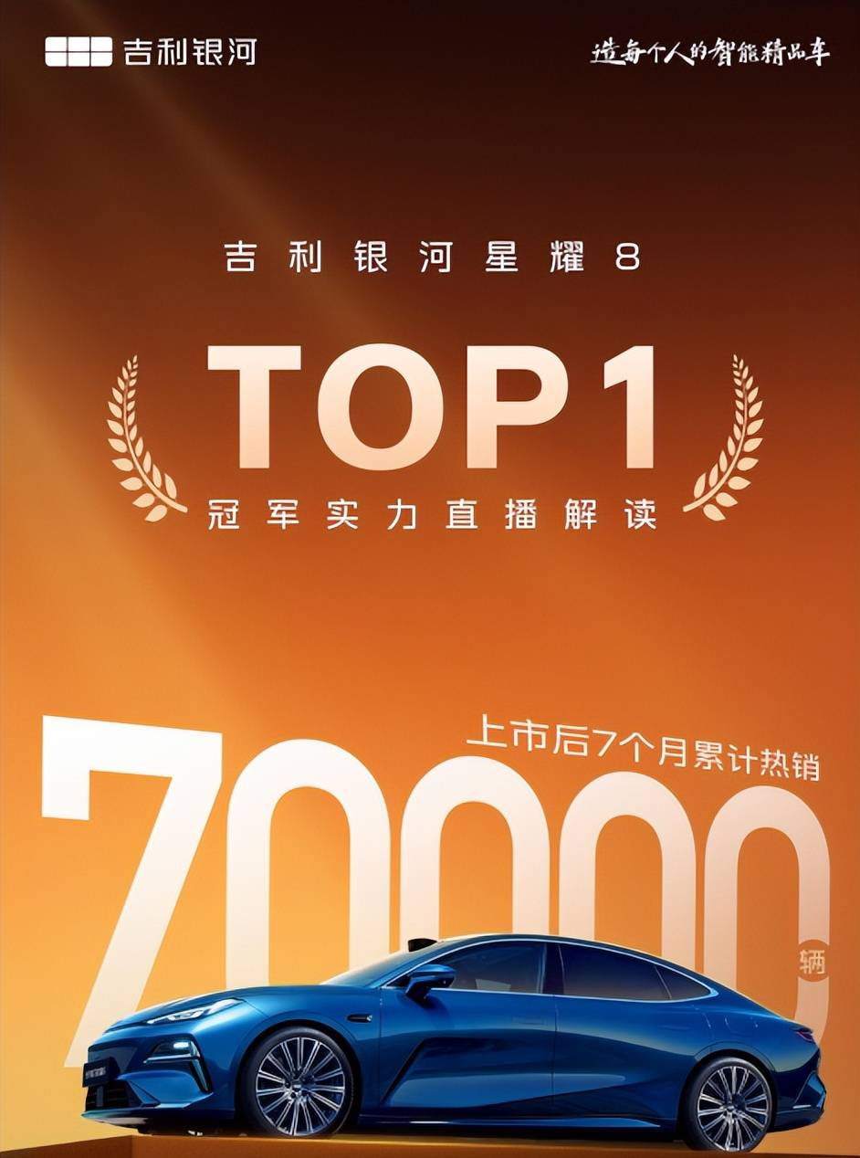 上市后7个月销量突破7万辆！吉利银河星耀8全系标配Flyme Auto智能座舱