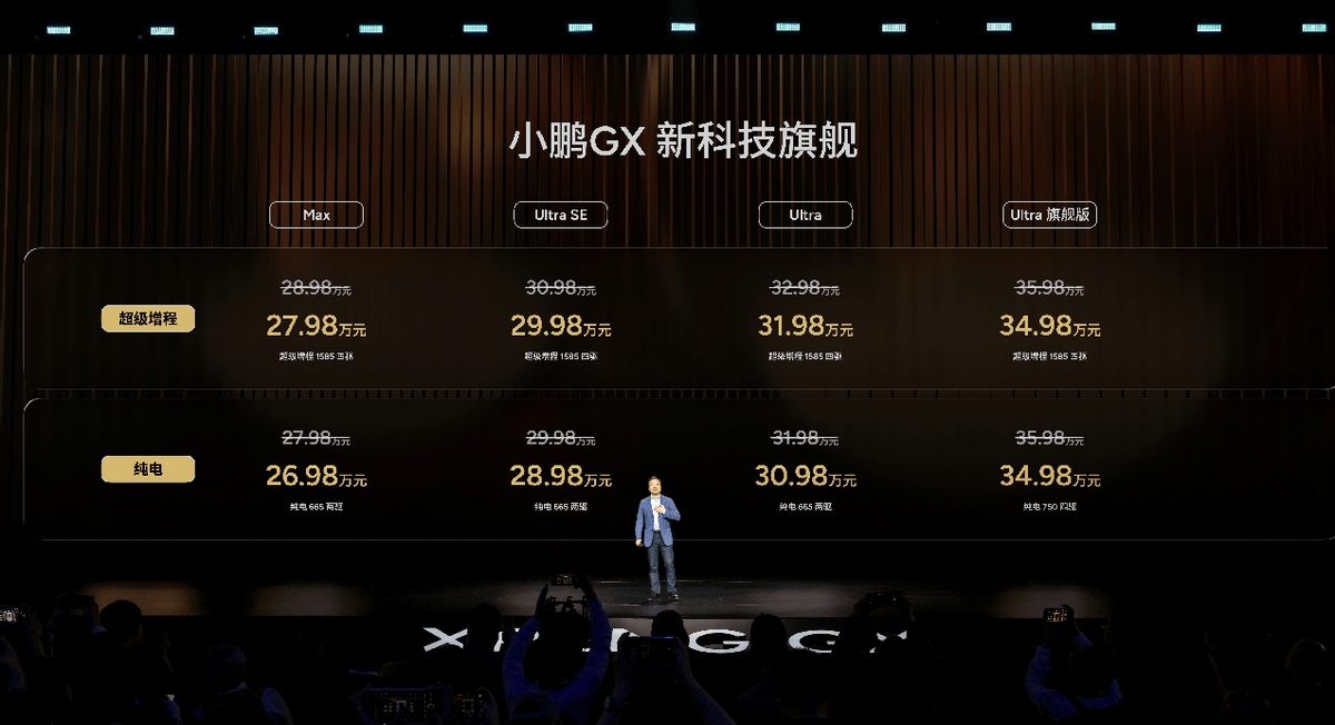 小鹏GX正式上市以面向物理AI时代科技实力