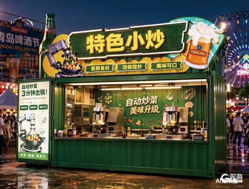 山海鲜味遇见数字大厨！啤酒节崂山会场打造多元美食盛宴(图1)